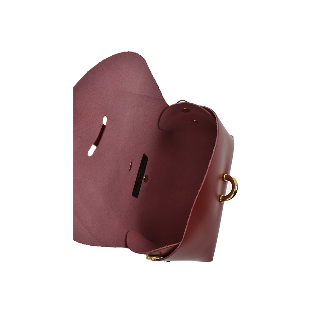 Geanta dama din piele naturala Chiara Canotti CC1241, Rosu inchis, #4, Bagsy