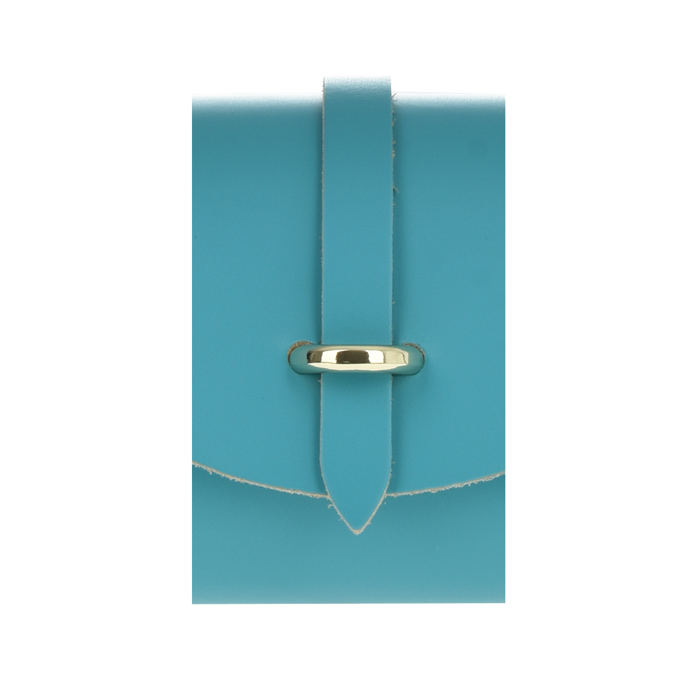 Geanta dama din piele naturala Chiara Canotti CC1241, Turcoaz, Nr. 5, Bagsy