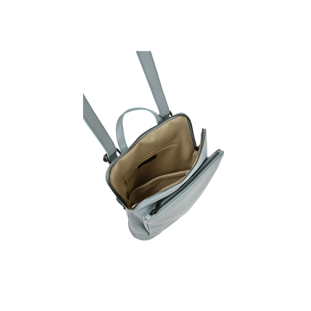 Rucsac din piele naturala Chiara Canotti CC1244, Bleu, #4, Bagsy