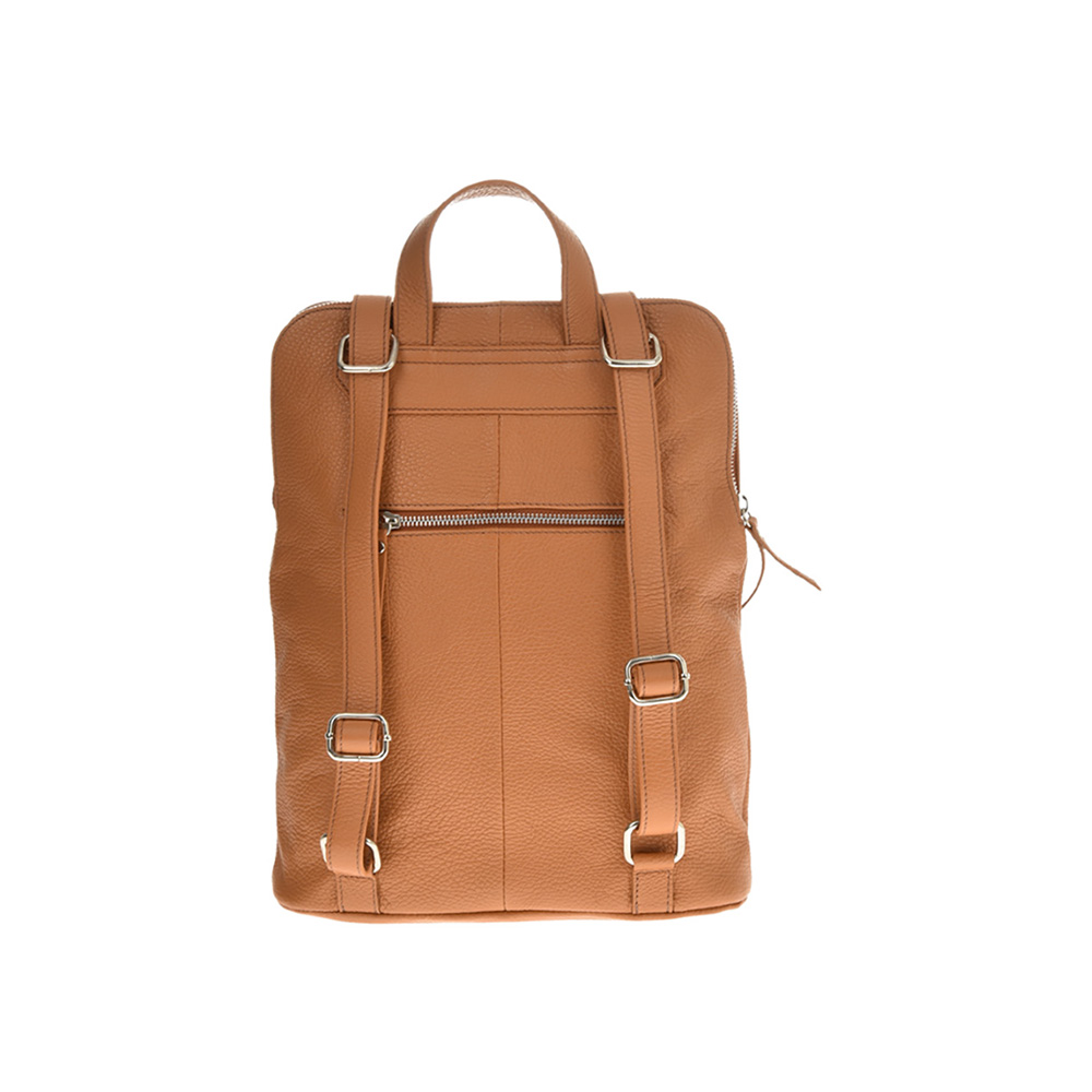 Rucsac din piele naturala Chiara Canotti CC1244, Cognac, #3, Bagsy