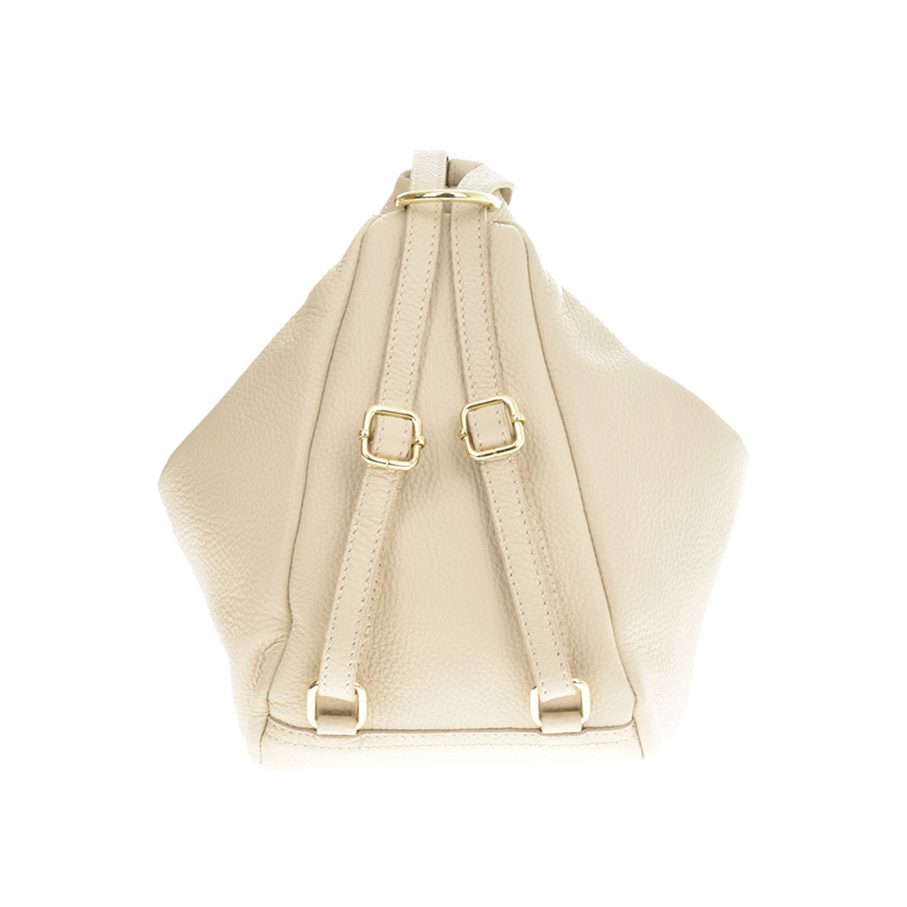 Rucsac dama din piele naturala Chiara Canotti CC1245, Bej, Nr. 3, Bagsy