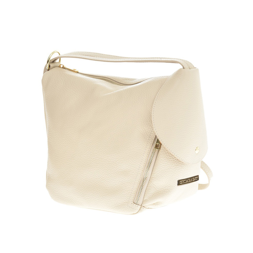 Rucsac dama din piele naturala Chiara Canotti CC1245, Bej, Nr. 2, Bagsy