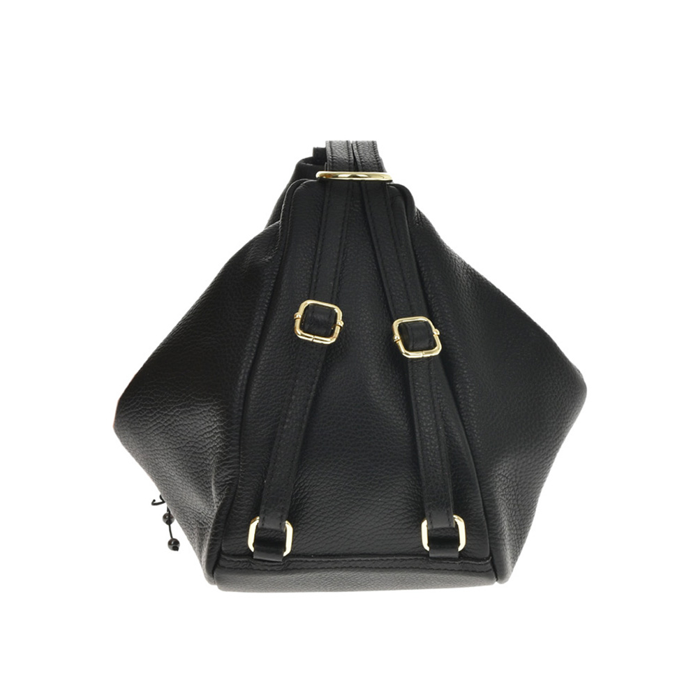 Rucsac dama din piele naturala Chiara Canotti CC1245, Negru, #3, Bagsy