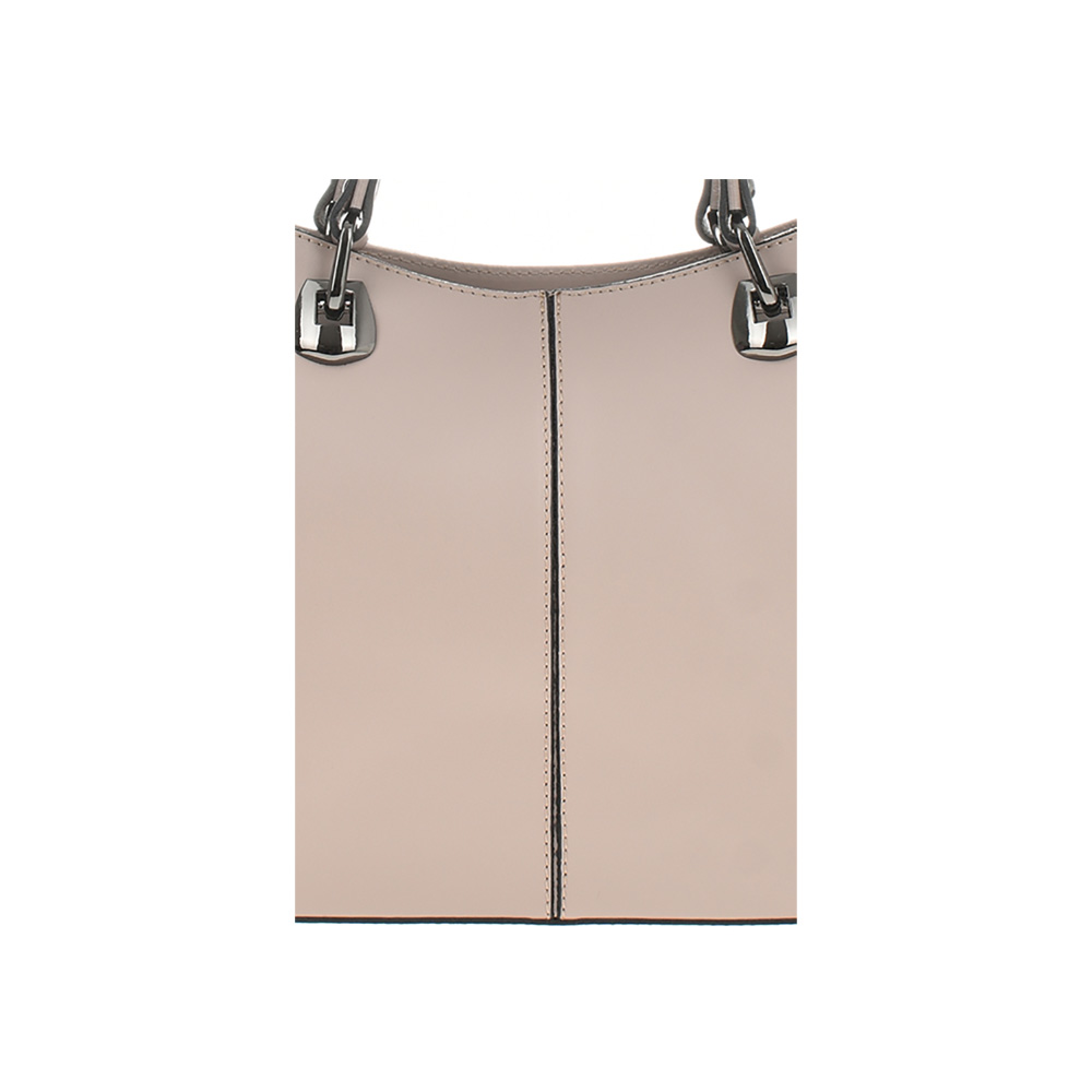 Geanta de mana din piele naturala Chiara Canotti CC1246, Roz prafuit, #5, Bagsy