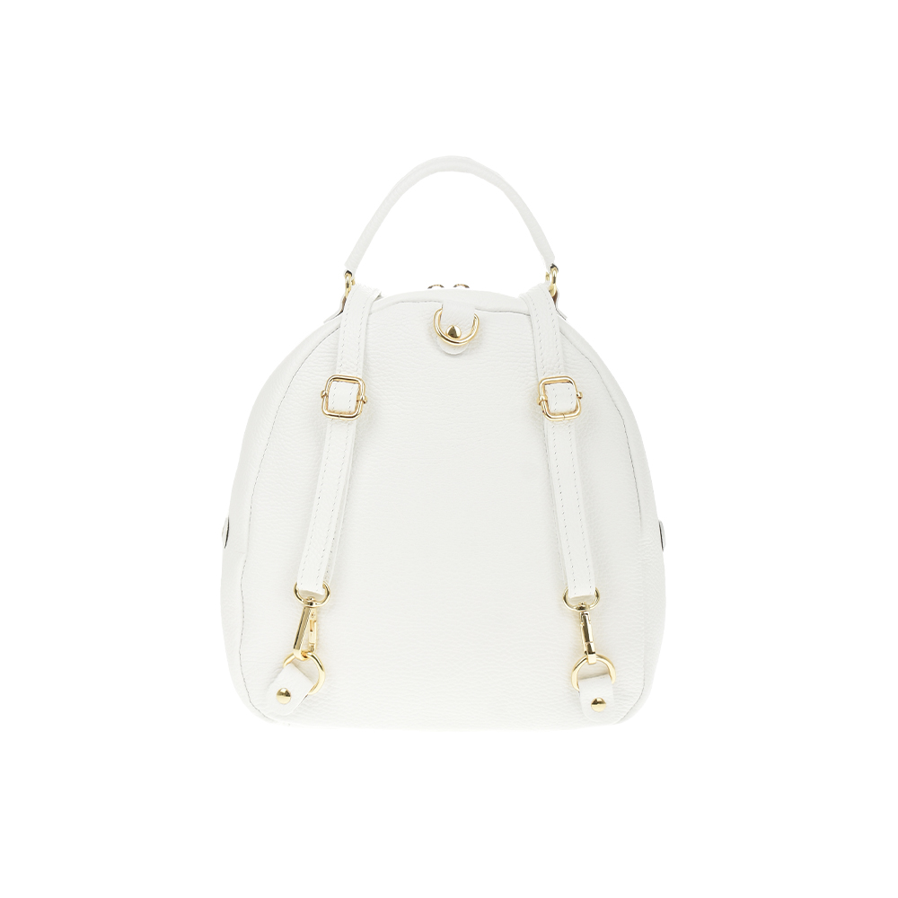 Rucsac din piele naturala Chiara Canotti CC1251, Alb, #3, Bagsy