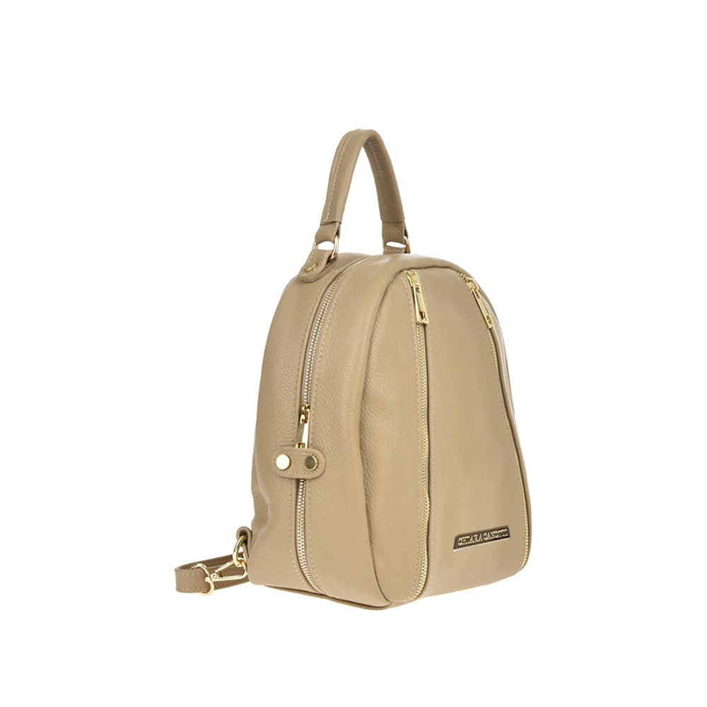 Rucsac din piele naturala Chiara Canotti CC1251, Grej, #2, Bagsy