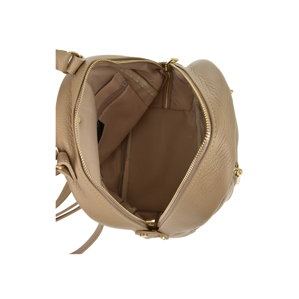 Rucsac din piele naturala Chiara Canotti CC1251, Grej, #4, Bagsy