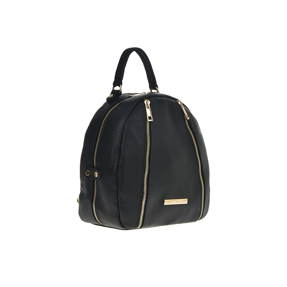 Rucsac din piele naturala Chiara Canotti CC1251, Negru, #2, Bagsy