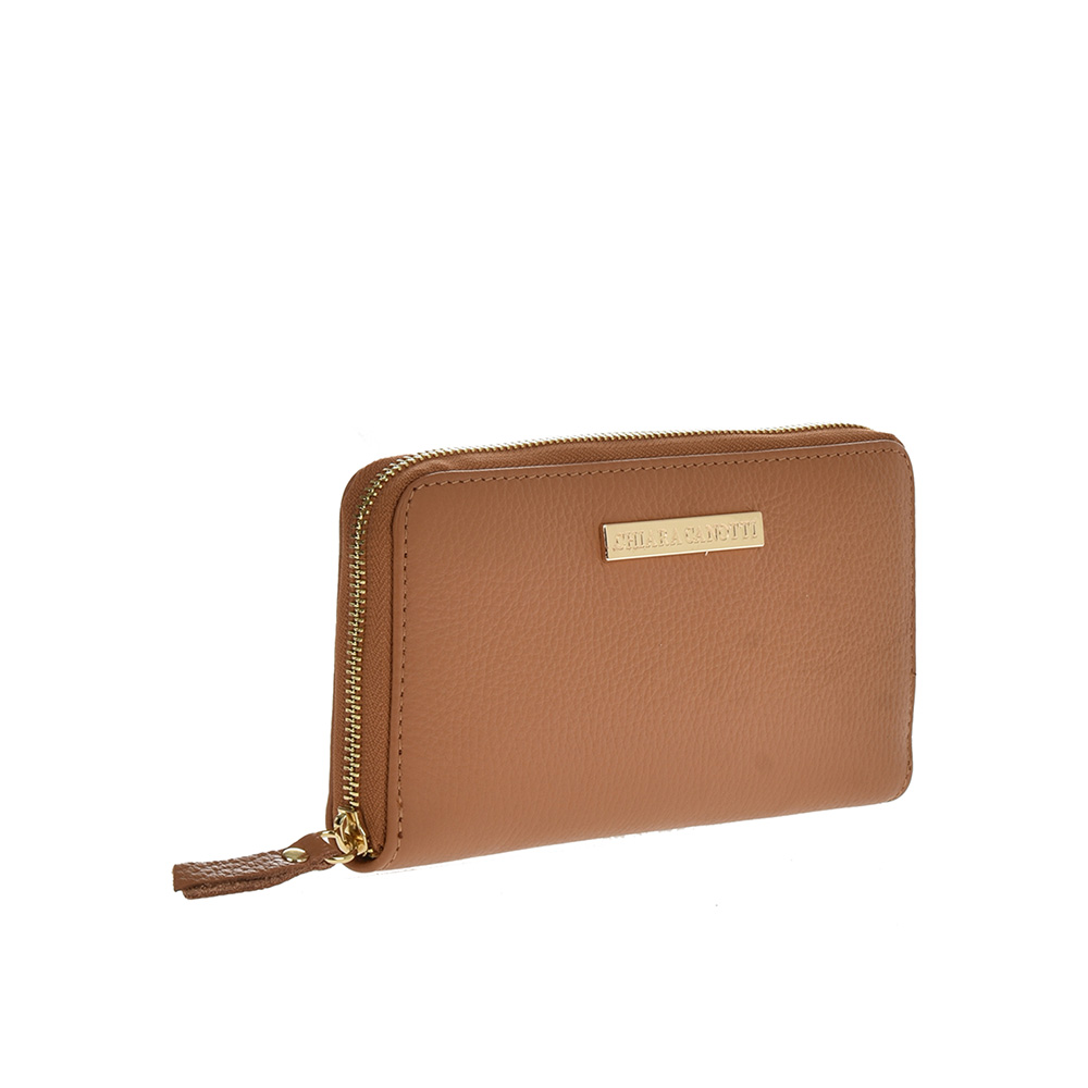 Portofel dama din piele naturala Chiara Canotti CC1254, Cognac, #2, Bagsy