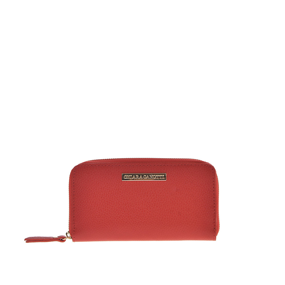 Portofel dama din piele naturala Chiara Canotti CC1254, Rosu, #1, Bagsy
