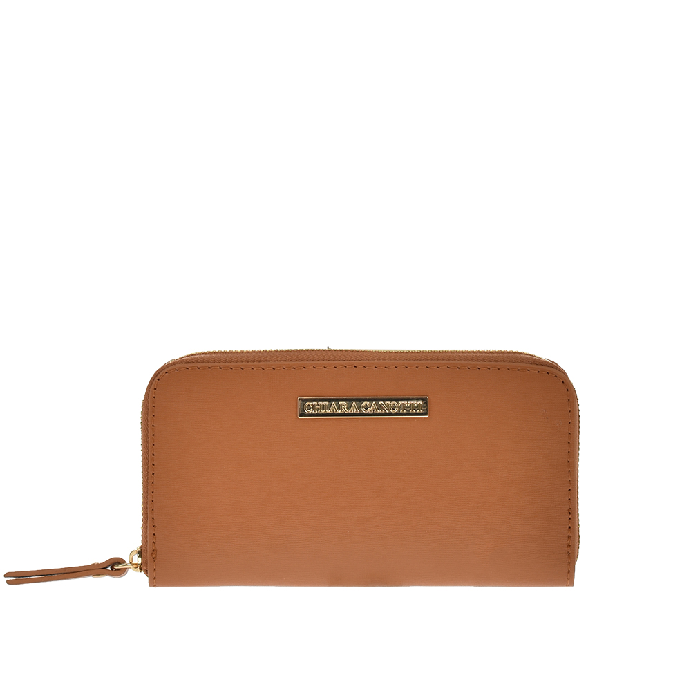 Portofel dama din piele naturala Chiara Canotti CC1255, Cognac, #1, Bagsy