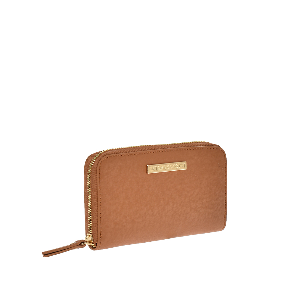 Portofel dama din piele naturala Chiara Canotti CC1255, Cognac, #2, Bagsy