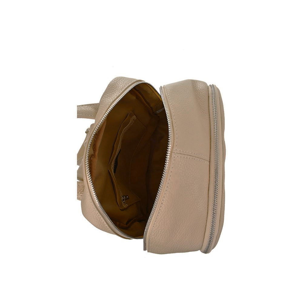 Rucsac dama din piele naturala Chiara Canotti CC1263, Grej, #4, Bagsy