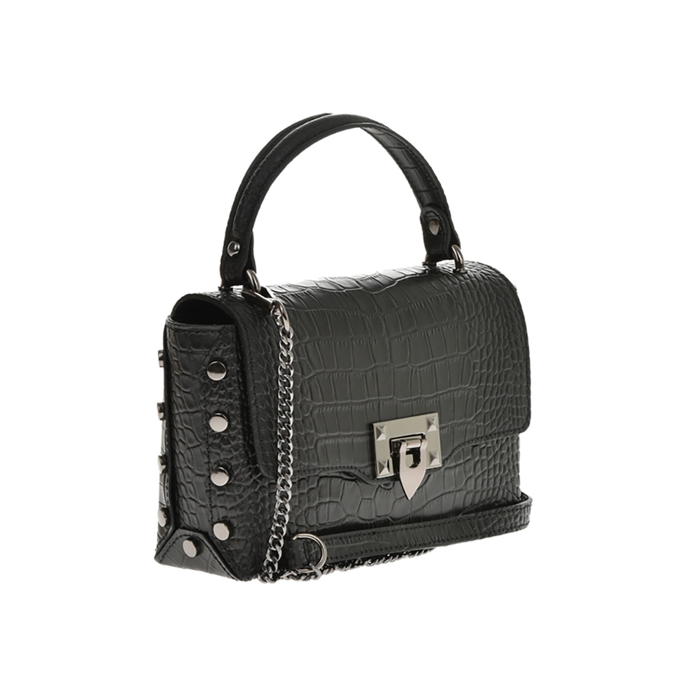 Geanta de mana din piele naturala Chiara Canotti CC1264, Negru, #2, Bagsy