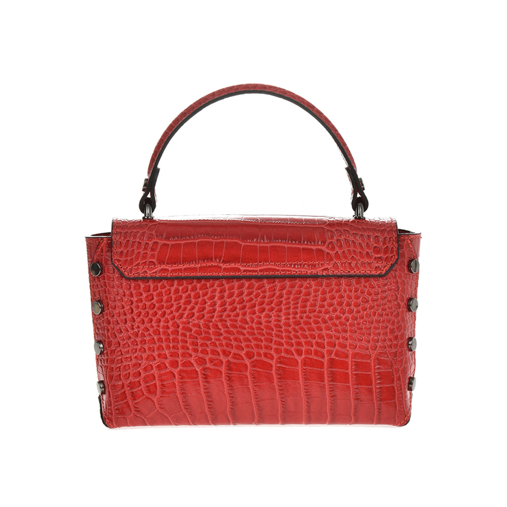 Geanta de mana din piele naturala Chiara Canotti CC1264, Rosu, Nr. 3, Bagsy