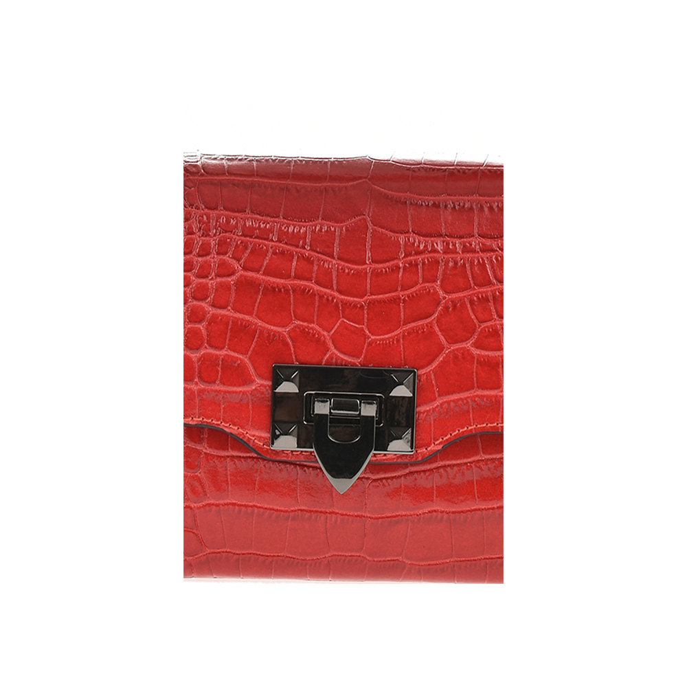 Geanta de mana din piele naturala Chiara Canotti CC1264, Rosu, Nr. 5, Bagsy