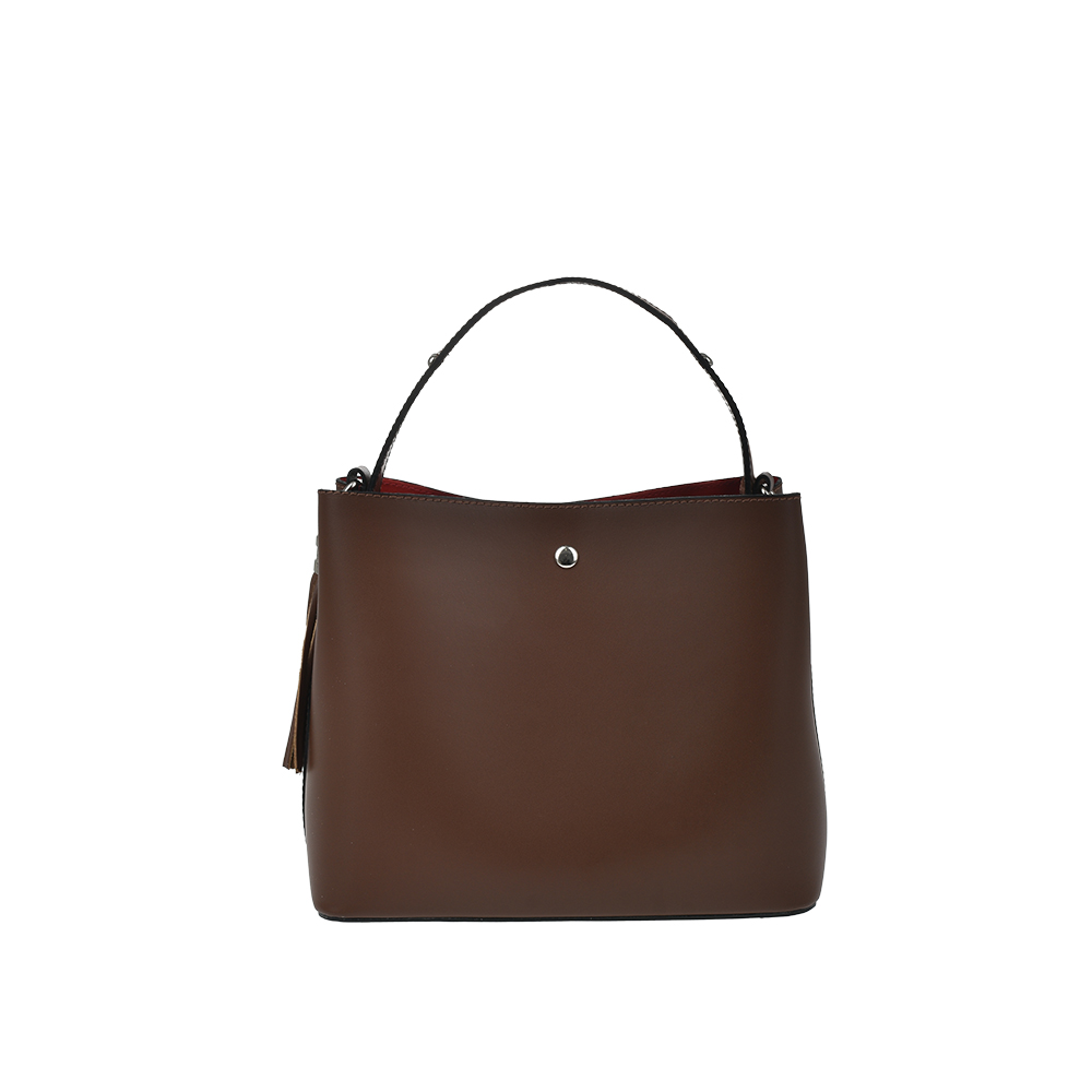 Geanta de mana din piele naturala Chiara Canotti CC1289, Maro, #1, Bagsy