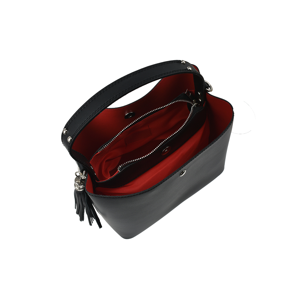 Geanta de mana din piele naturala Chiara Canotti CC1289, Negru, #4, Bagsy