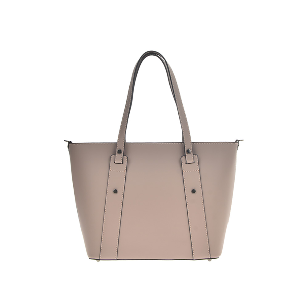 Geanta tote din piele naturala Chiara Canotti CC1292, Roz prafuit, #3, Bagsy