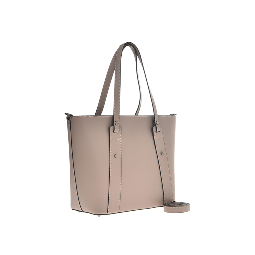 Geanta tote din piele naturala Chiara Canotti CC1292, Roz prafuit, #2, Bagsy