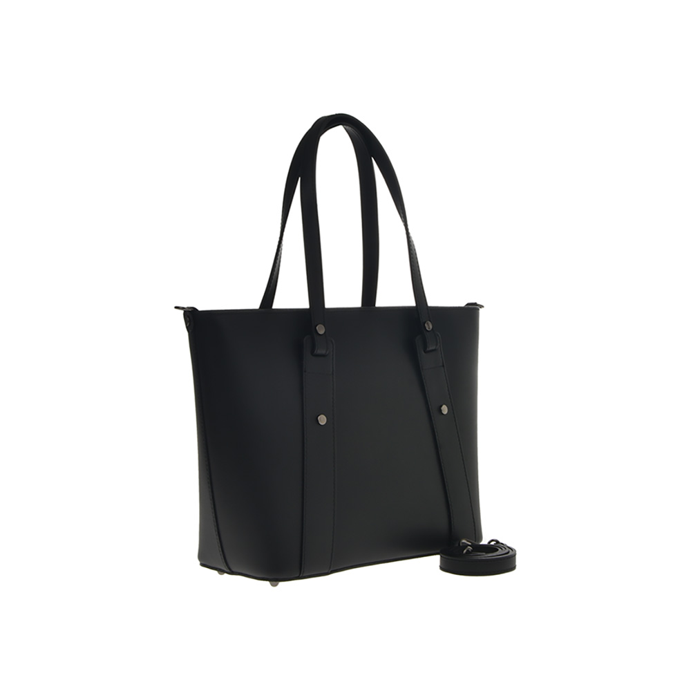 Geanta tote din piele naturala Chiara Canotti CC1292, Negru, #2, Bagsy