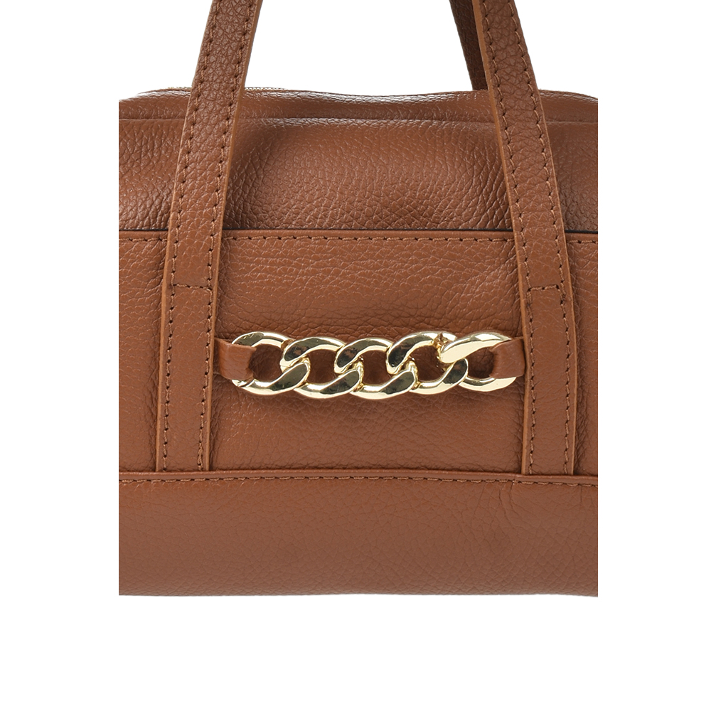 Geanta de mana din piele naturala Chiara Canotti CC1296, Cognac, #5, Bagsy