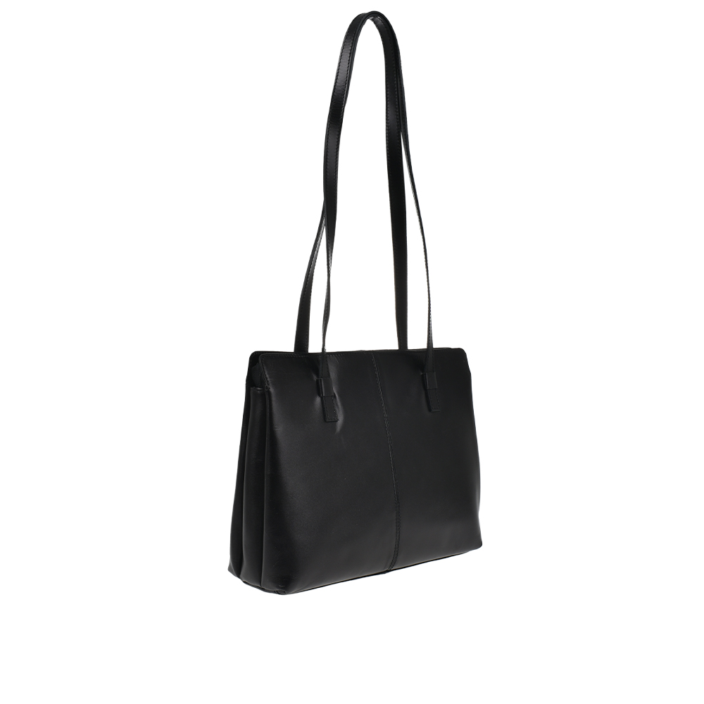 Geanta de umar din piele naturala Chiara Canotti CC1302, Negru, #2, Bagsy