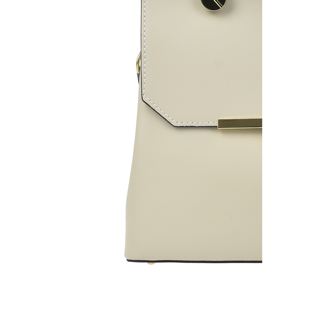 Geanta de mana din piele naturala Chiara Canotti CC1303, Bej, Nr. 5, Bagsy