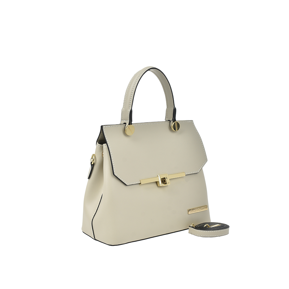 Geanta de mana din piele naturala Chiara Canotti CC1303, Bej, Nr. 2, Bagsy