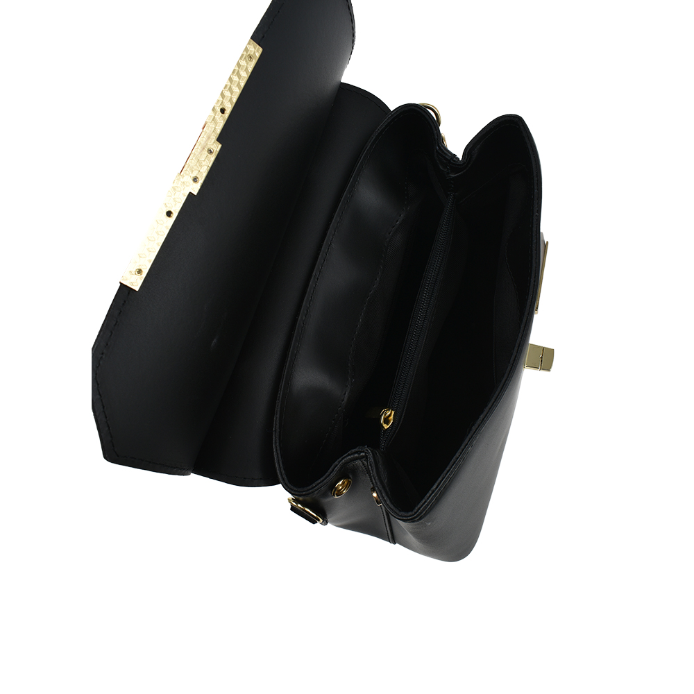 Geanta de mana din piele naturala Chiara Canotti CC1303, Negru, Nr. 4, Bagsy