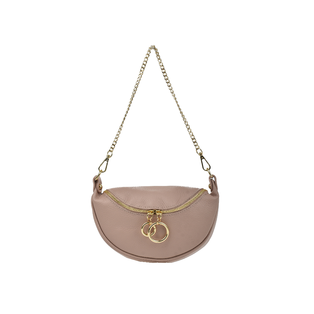 Geanta de mana din piele naturala Chiara Canotti CC1306, Roz prafuit, #1, Bagsy