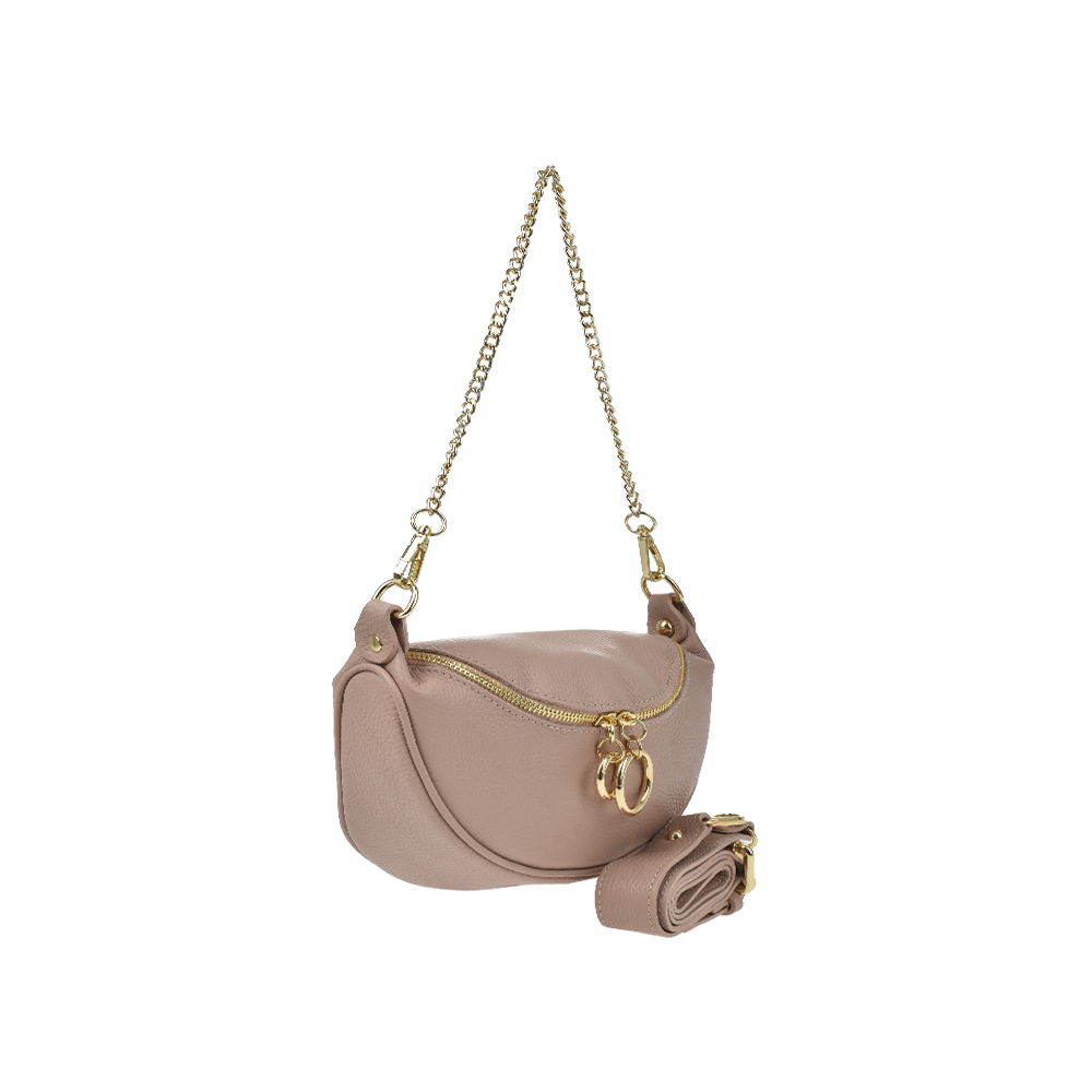 Geanta de mana din piele naturala Chiara Canotti CC1306, Roz prafuit, #2, Bagsy