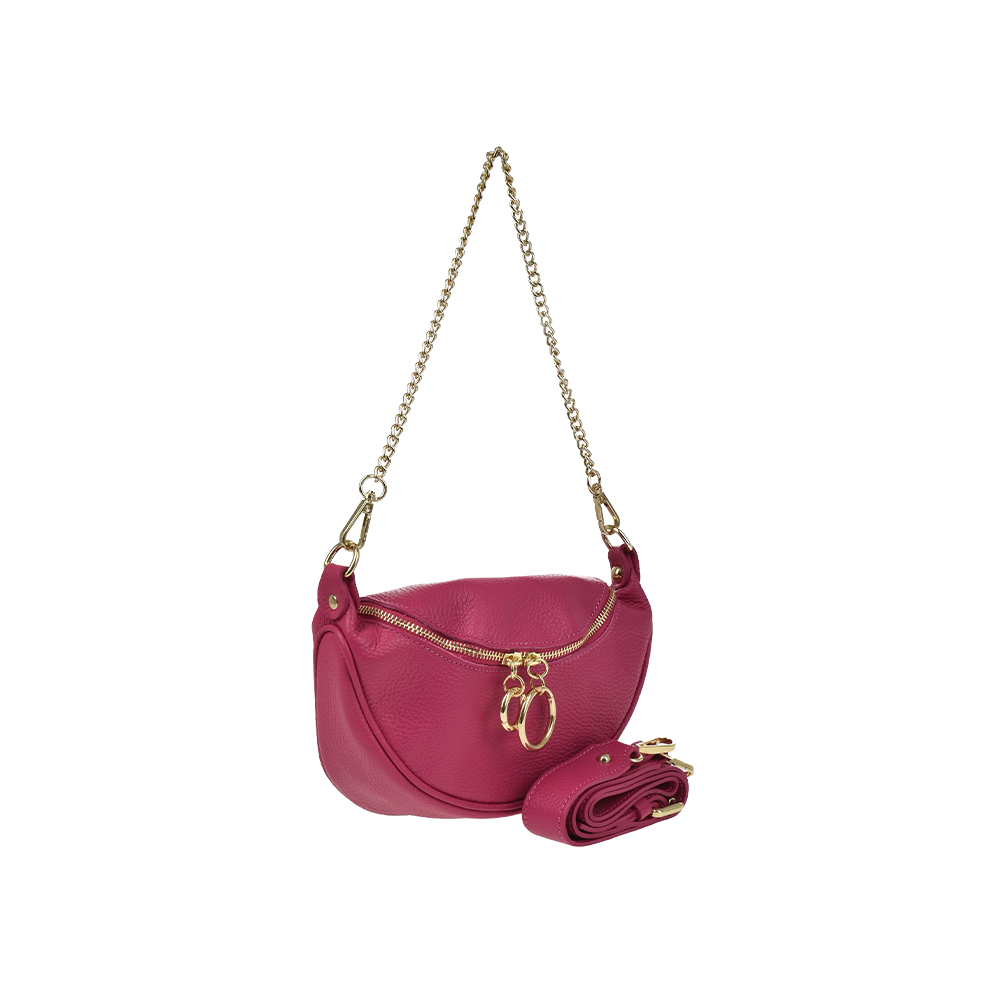Geanta de mana din piele naturala Chiara Canotti CC1306, Fucsia, #2, Bagsy