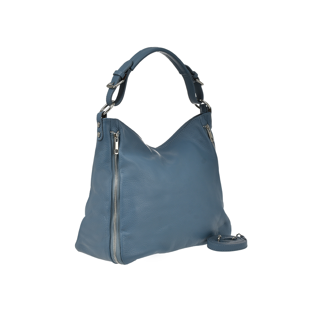 Geanta dama din piele naturala Chiara Canotti CC1308, Bleu inchis, #2, Bagsy