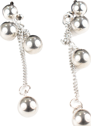 Cercei COAL Camelia argintii, din inox, E1103215, #1, Bagsy