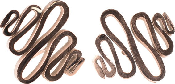 Cercei COAL Inga roz, din inox, E1203141, #1, Bagsy