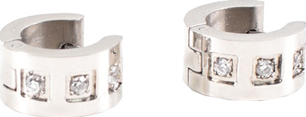 Cercei COAL Kylee argintii, din inox, E1103047, #1, Bagsy