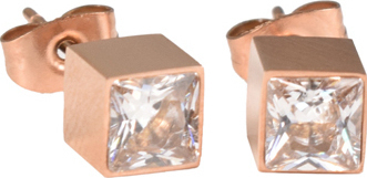 Cercei COAL Mary roz, din inox, E1203169, #1, Bagsy