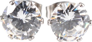 Cercei COAL Nova argintiu,din inox, E1103110, #1, Bagsy