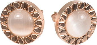 Cercei COAL Susie roz, din inox, E1203070, #1, Bagsy