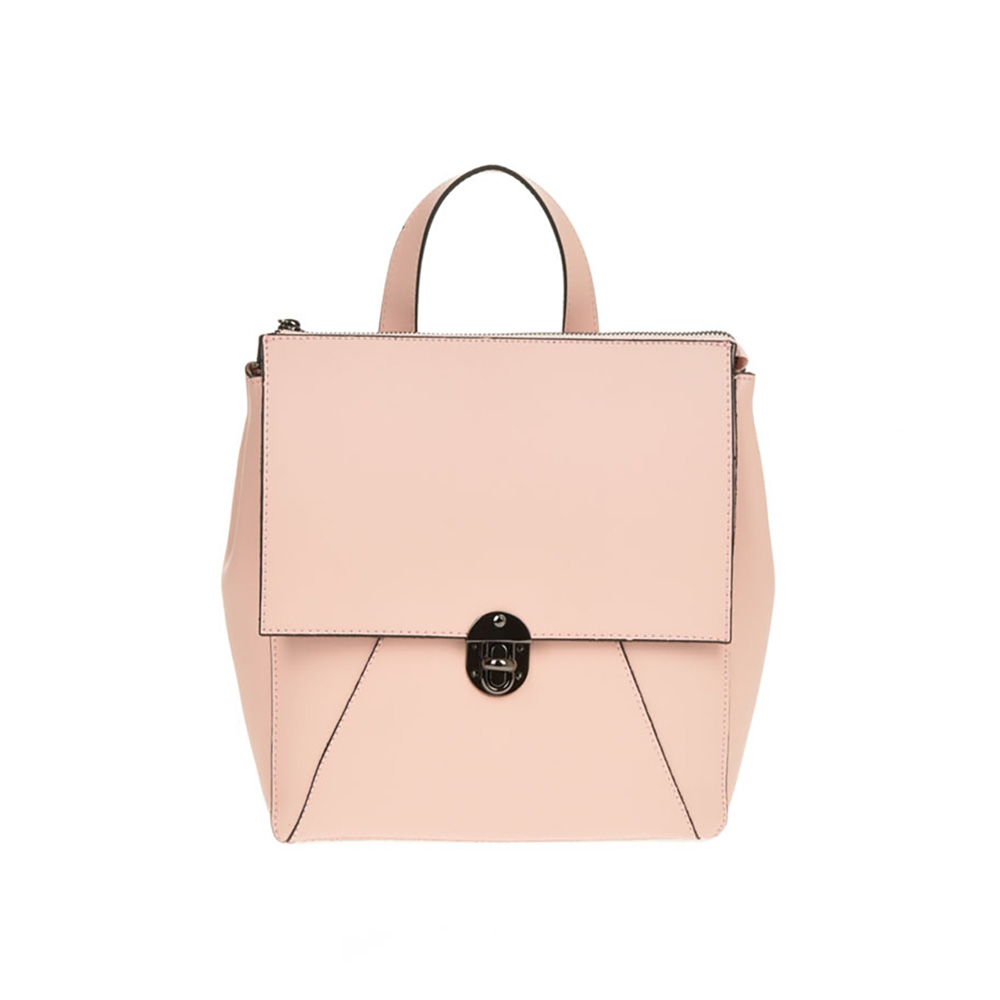 Rucsac din piele naturala Chiara Canotti CC0328, Roz, #2, Bagsy