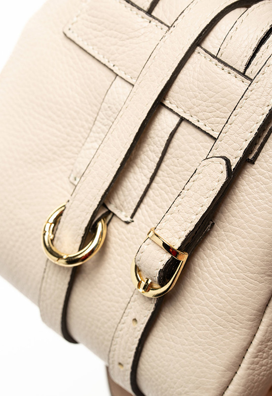 Rucsac dama din piele naturala Chiara Canotti CC0758, Bej, #3, Bagsy