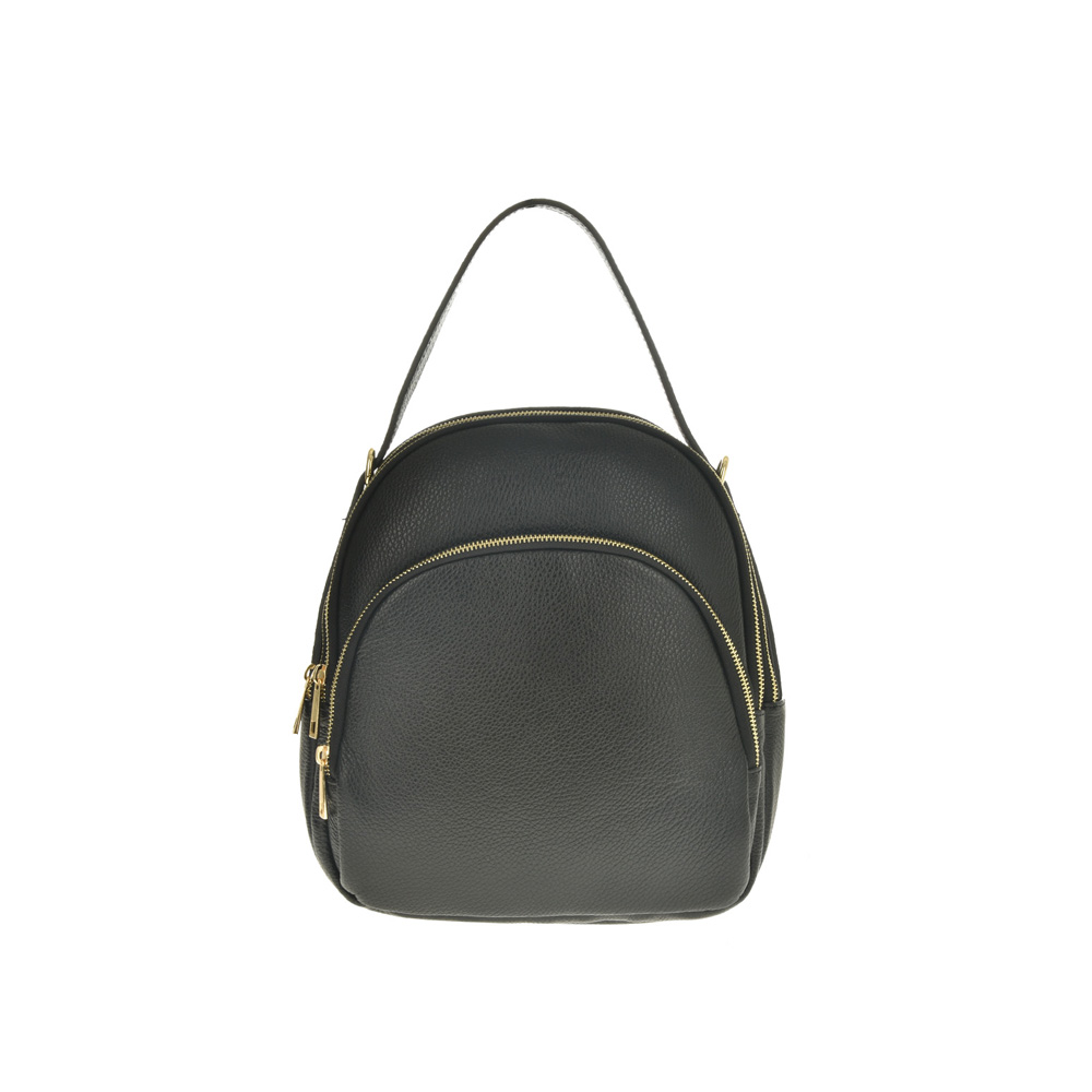 Rucsac din piele naturala Chiara Canotti CC0856, Negru, #1, Bagsy