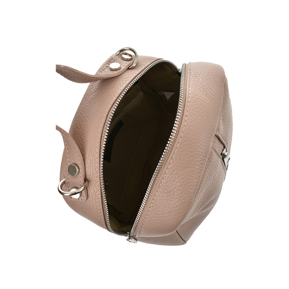 Rucsac dama din piele naturala Chiara Canotti CC0922, Roz Prafuit, #5, Bagsy