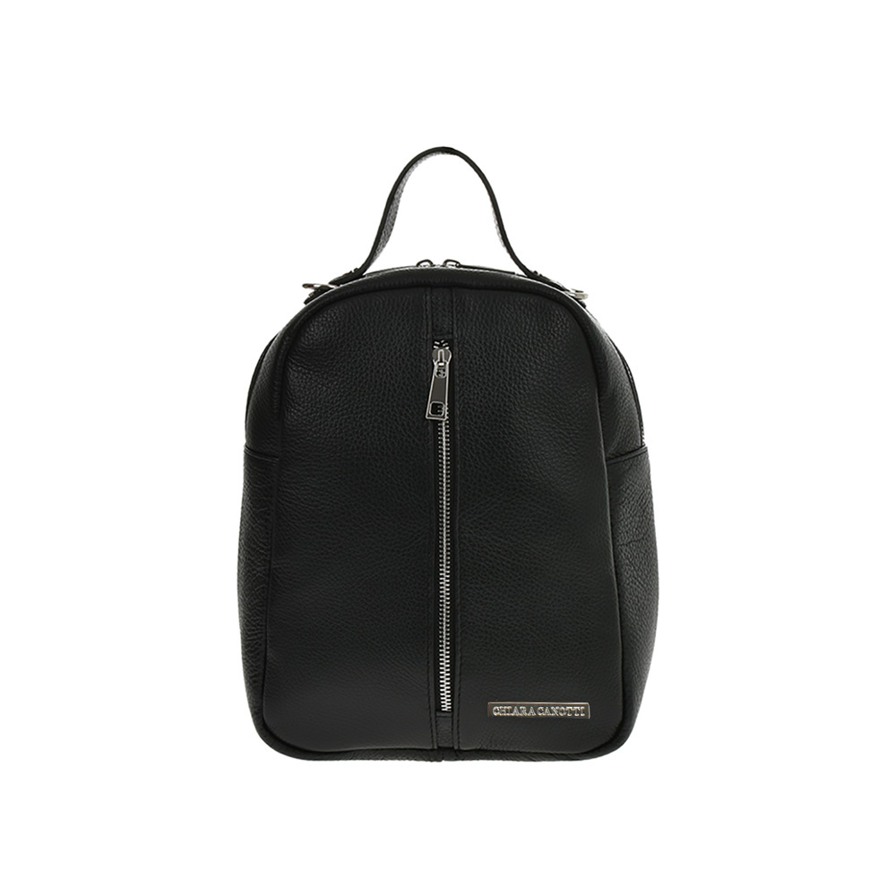 Rucsac dama din piele naturala Chiara Canotti CC0922, Negru, #1, Bagsy