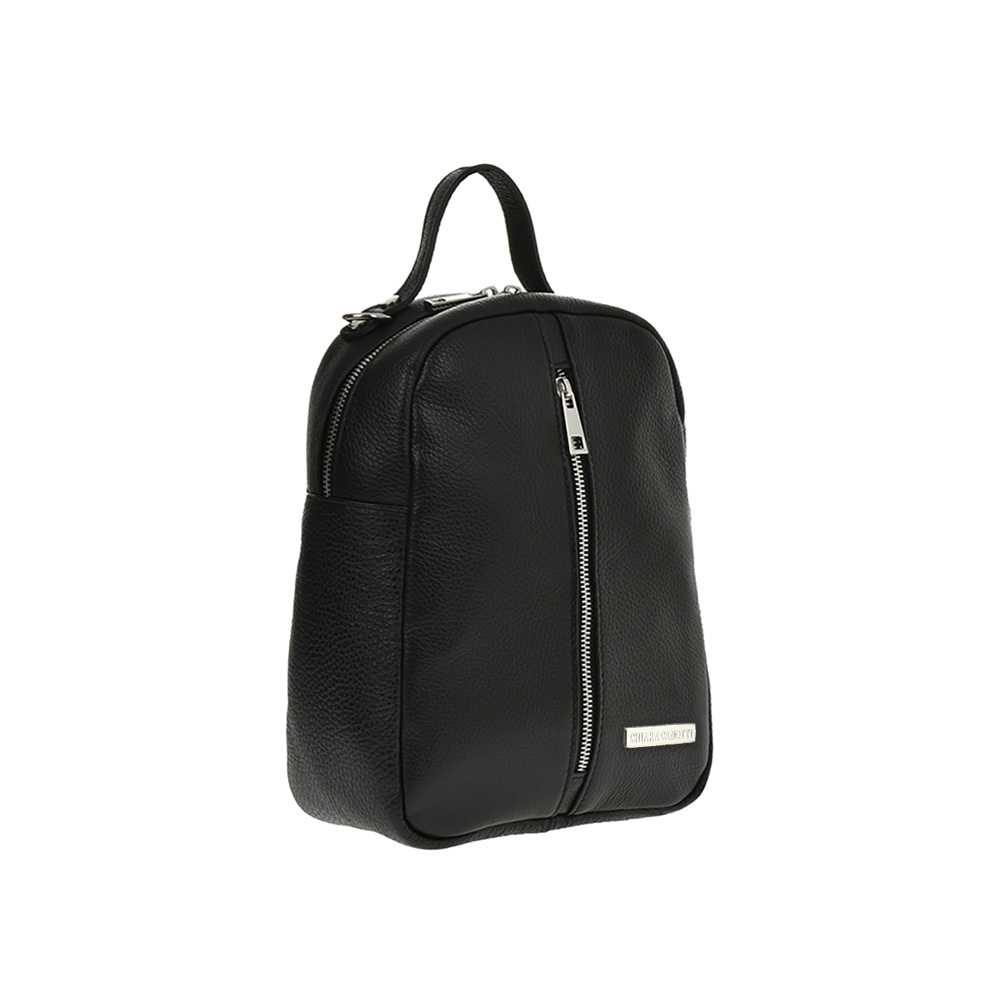 Rucsac dama din piele naturala Chiara Canotti CC0922, Negru, #2, Bagsy