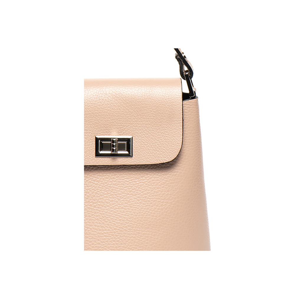 Geanta dama din piele naturala Chiara Canotti CC0710, Roz prafuit, #3, Bagsy