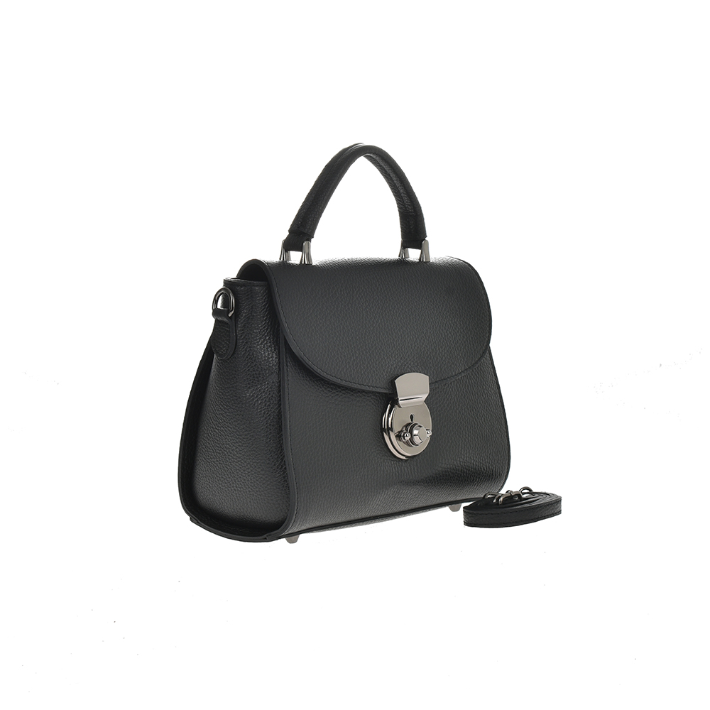 Geanta de mana din piele naturala Chiara Canotti CC0928, Negru, #2, Bagsy