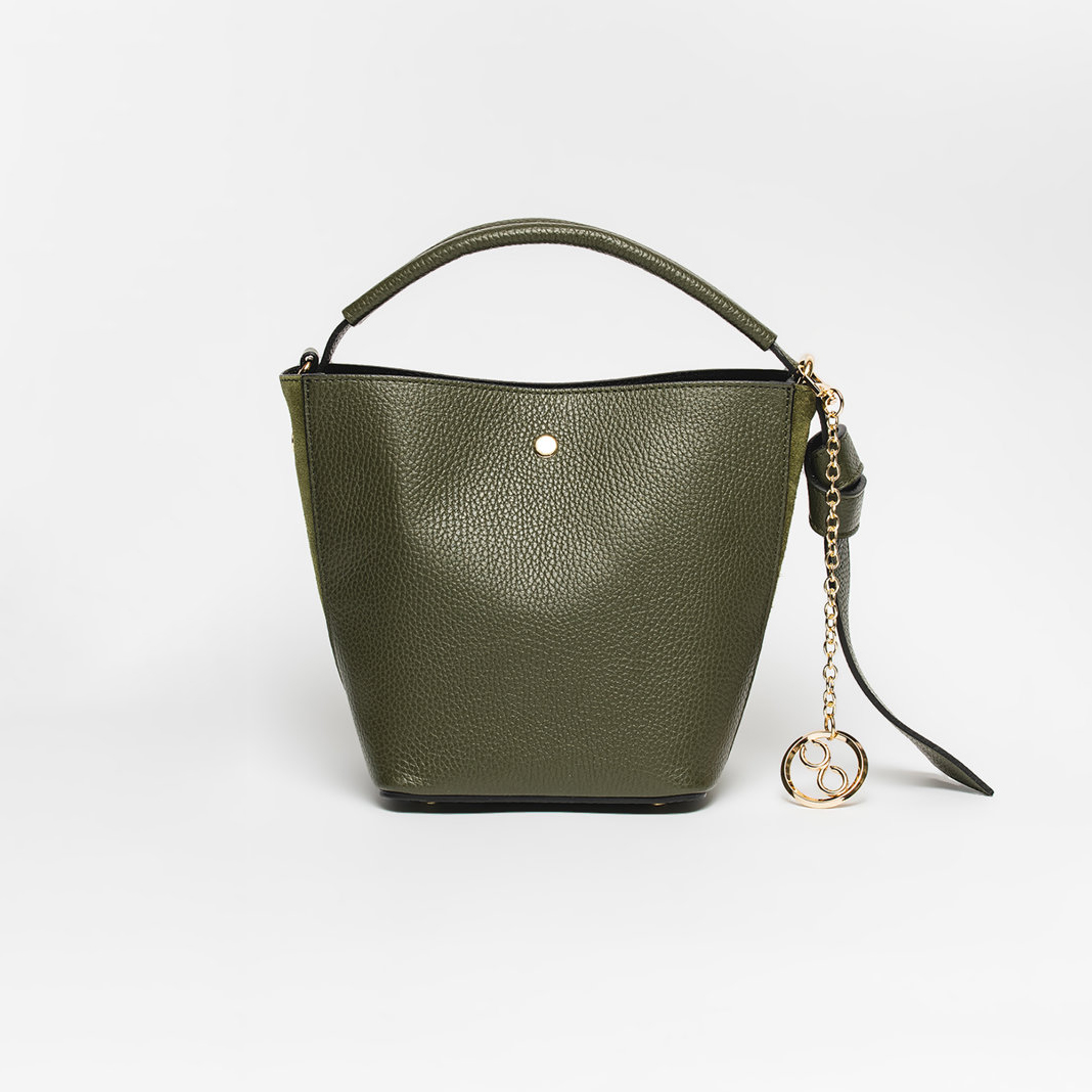 Geanta de mana din piele naturala Chiara Canotti CC1196, Verde, #1, Bagsy