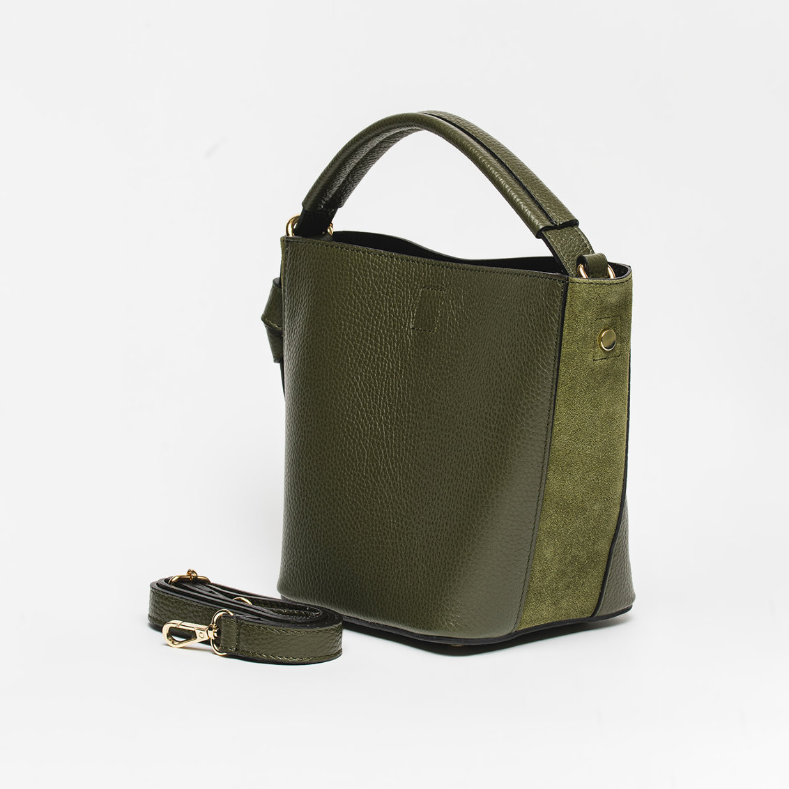 Geanta de mana din piele naturala Chiara Canotti CC1196, Verde, #3, Bagsy